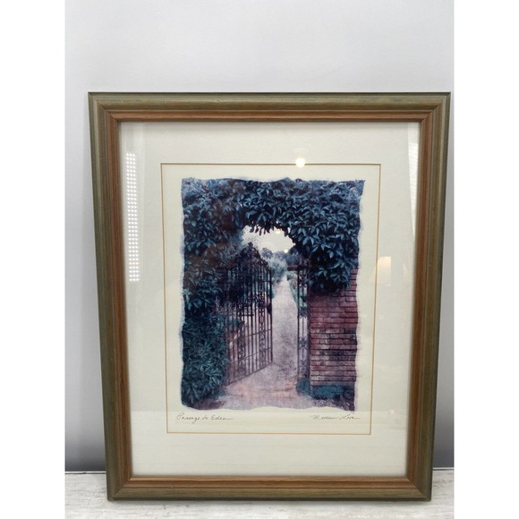 Maureen Love PASSAGE To EDEN Signed And Framed 22.5X18” Lithograph ART - Picture 10 of 12
